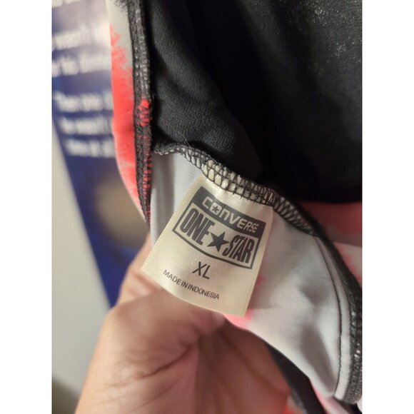 Converse One Star Striped Lightly Padded Tie Neck Takini Junior Size XL - Picture 3 of 6